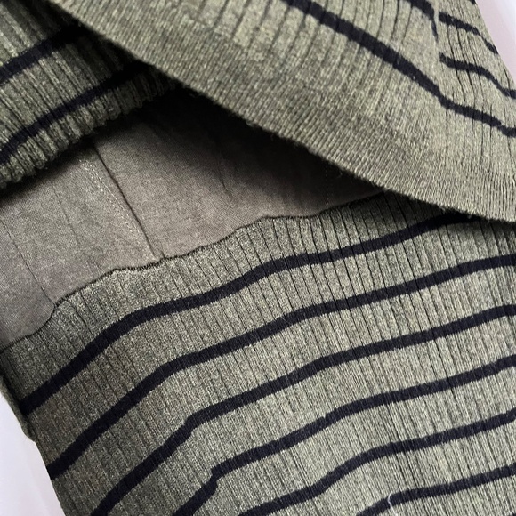 Seraphine olive green maternity and nursing sweater dress - Picture 5 of 5